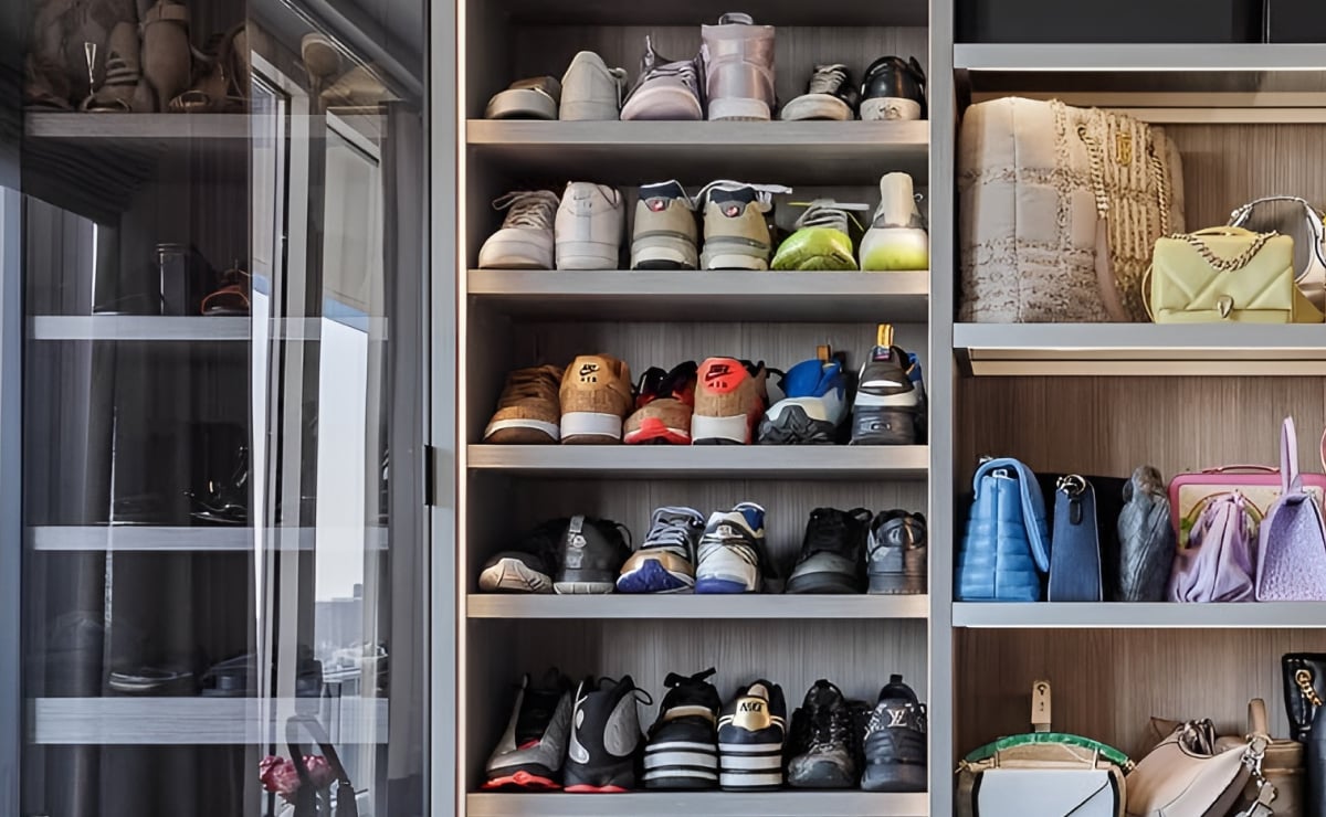 20 ideias criativas para organizar sapatos