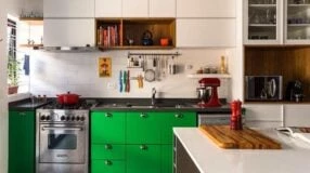 Foto de cozinha verde 31 destacada - 8