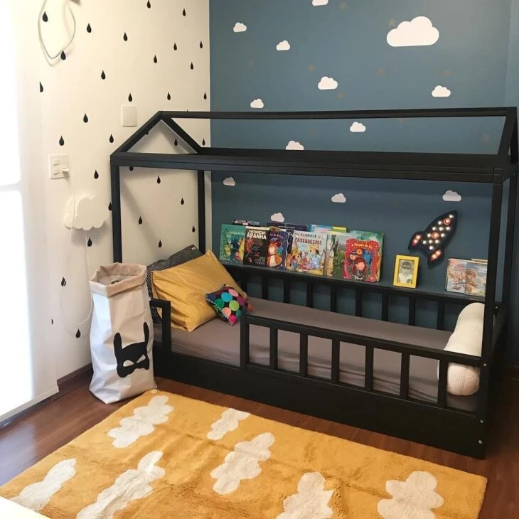 Foto de quarto de bebe tema nuvem 16 - 18