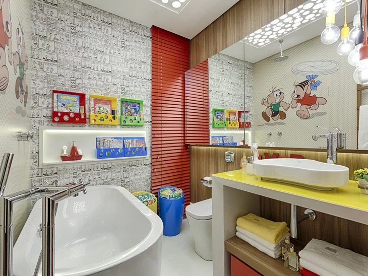 Banheiro infantil: 50 inspirações de decoração voltada para os pequenos