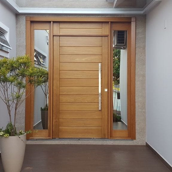 Foto de portas de entrada de madeira 21 - 220