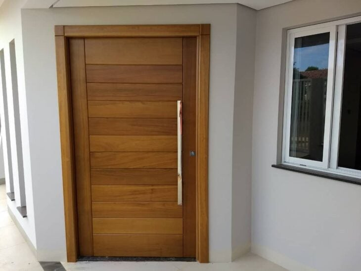 Foto de portas de entrada de madeira 39 - 61