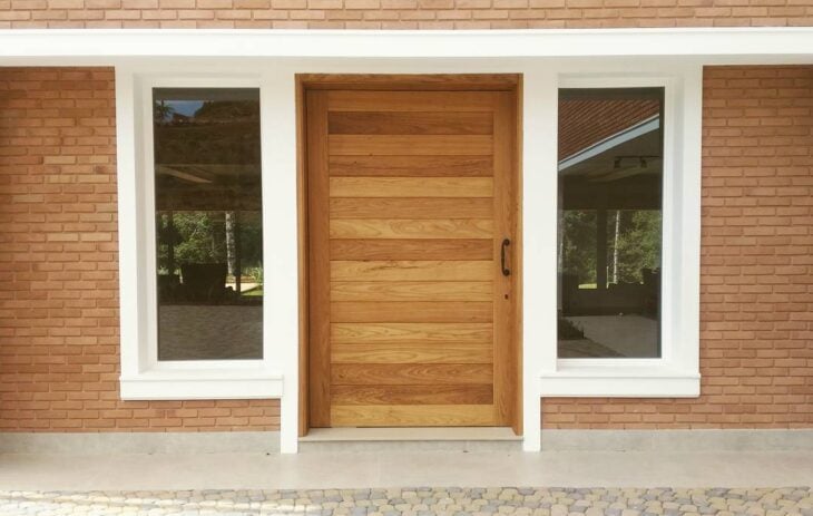 Foto de portas de entrada de madeira 42 - 241