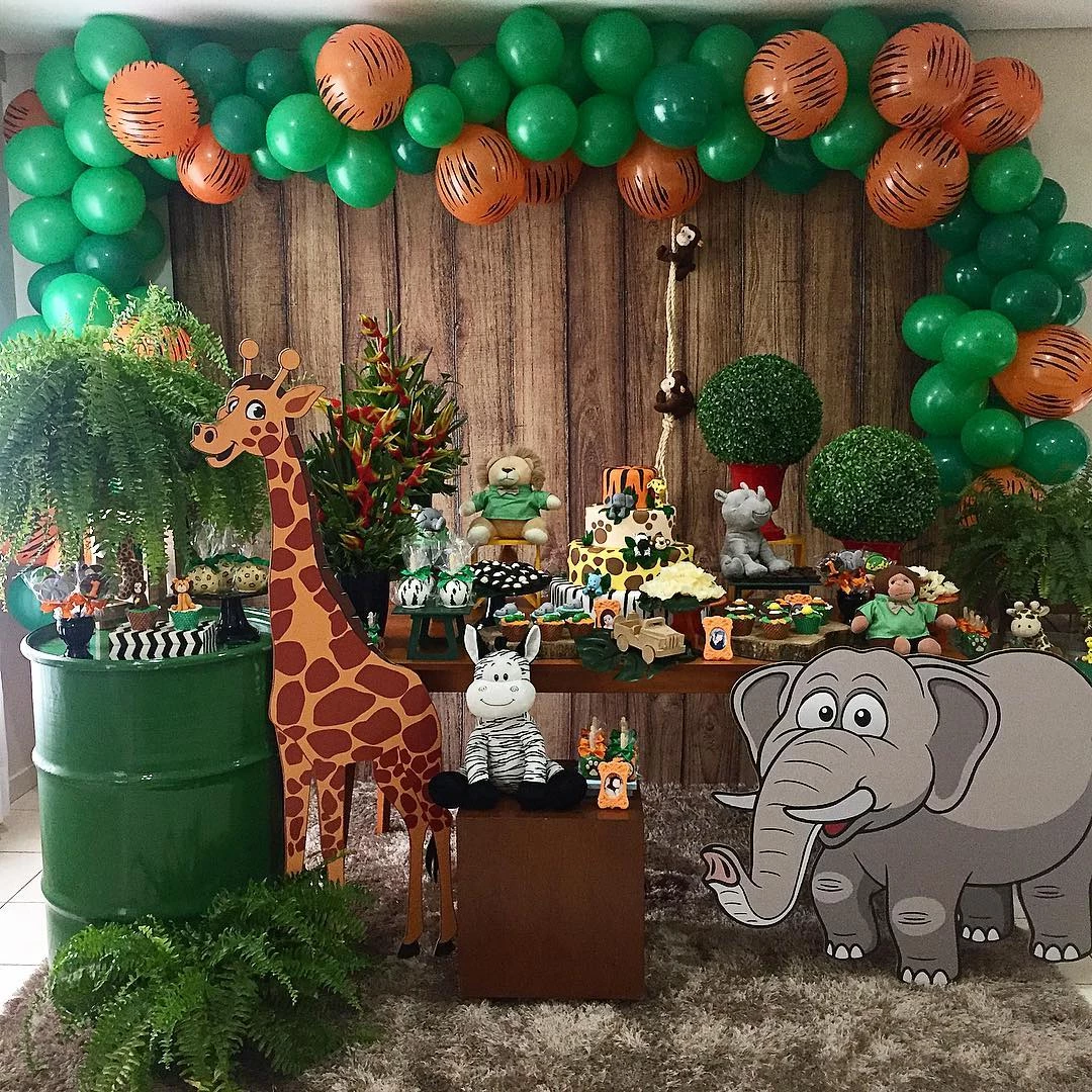 festa infantil 1 ano safari