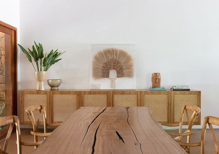 Foto de mesa de madeira rustica 60 - 62