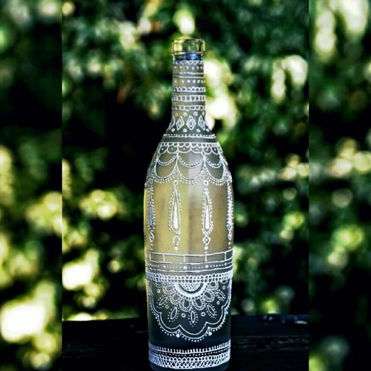 Foto de artesanato com garrafa de vidro 80 - 186