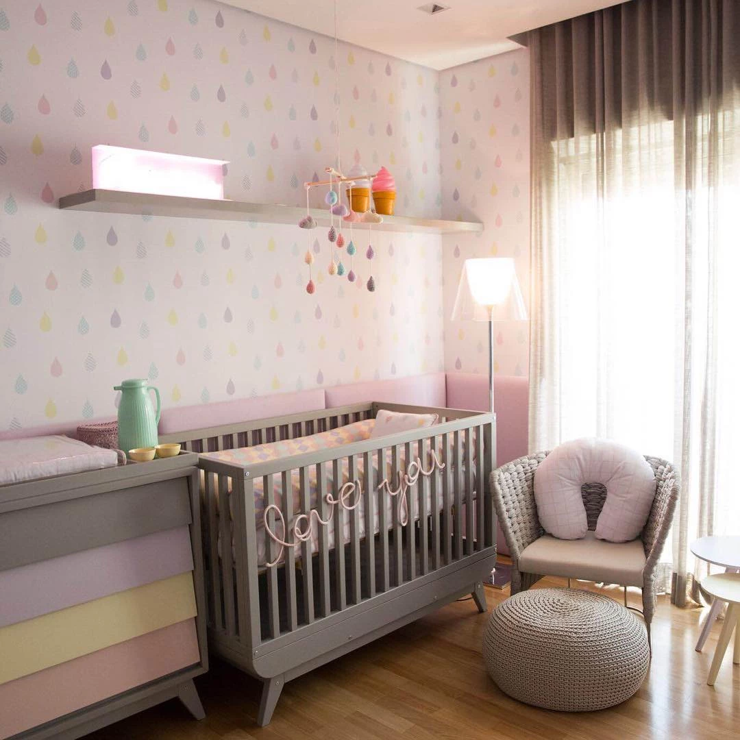 Foto de cortina para quarto de bebe 11 - 14