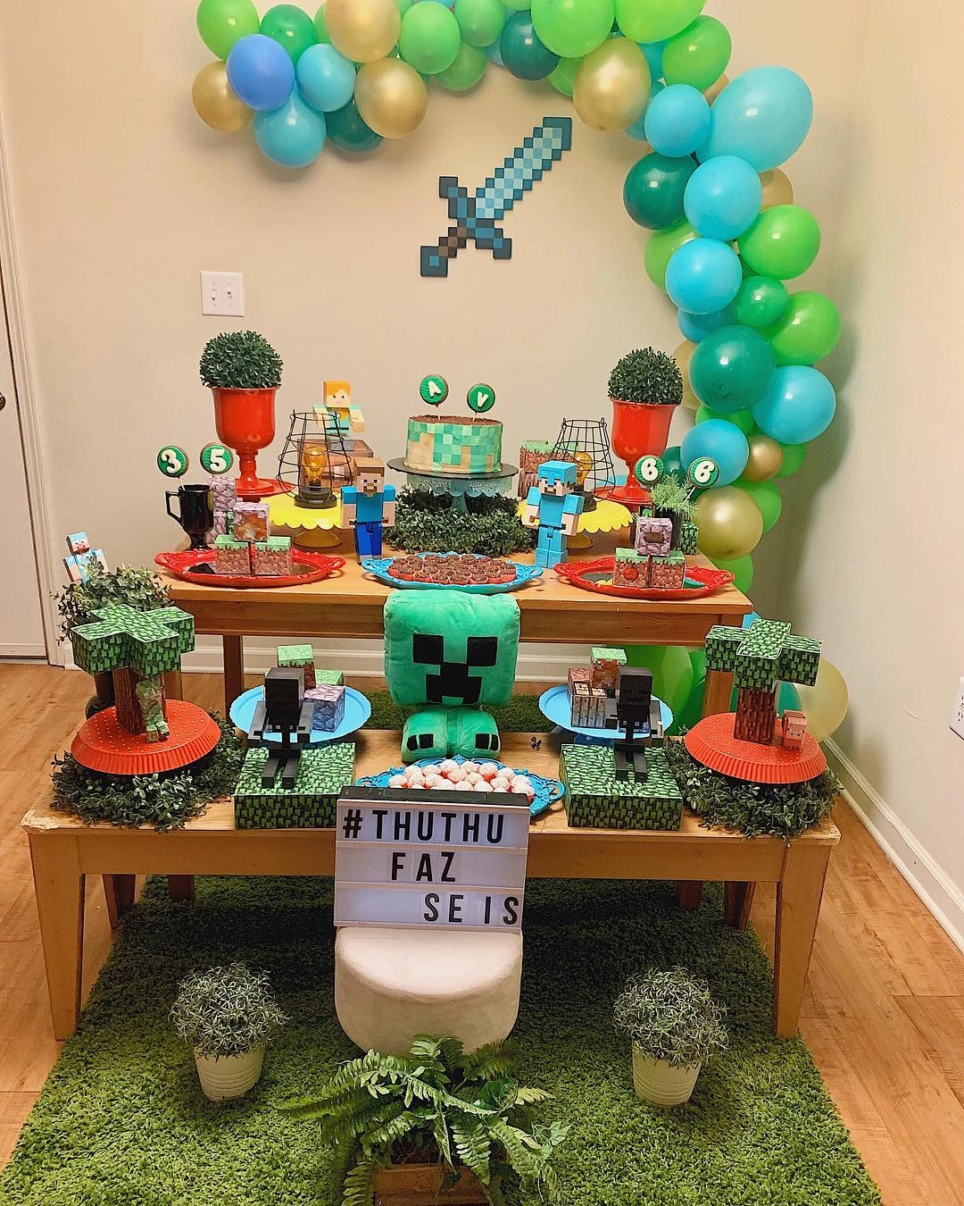 Decoração Minecraft: 31 ideias para sua festa de aniversário