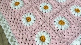 Foto de tapete de croche com flores - 10