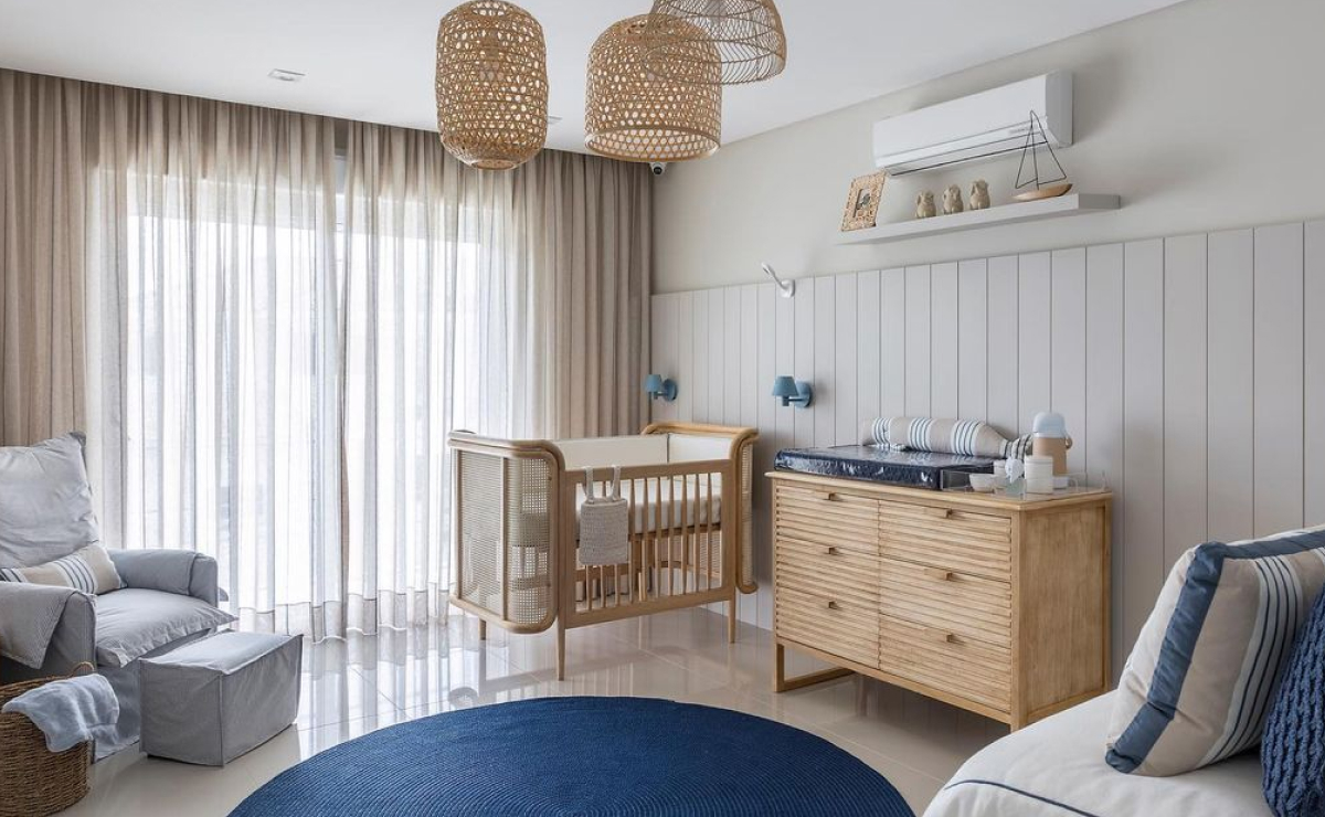 60 ideias lindas de cortina para quarto de bebê e como fazer