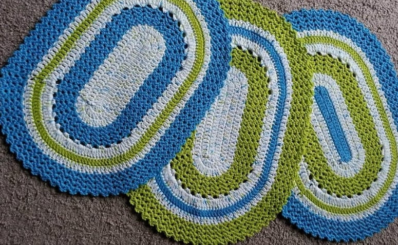 Tapete de crochê oval: 70 ideias e tutoriais para fazer em casa