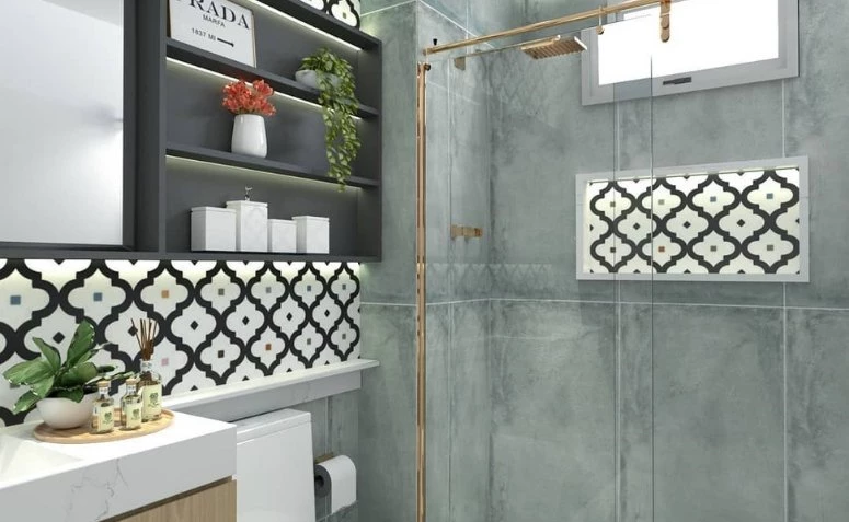 Cerâmica para banheiro: 65 propostas para decorar e inovar