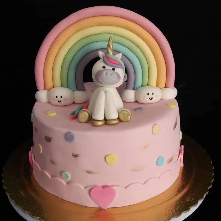 Foto de bolo de unicornio 38 - 41