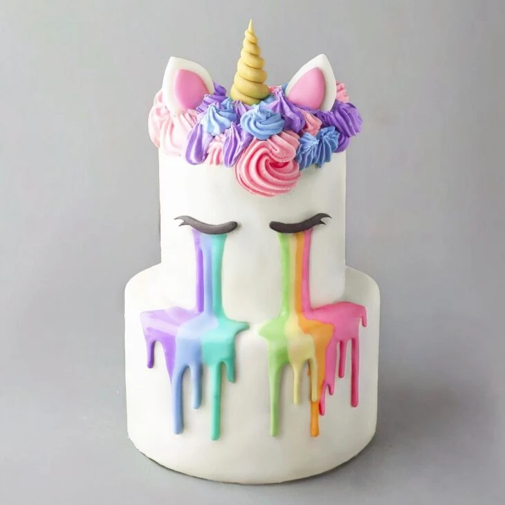 Foto de bolo de unicornio 53 - 56