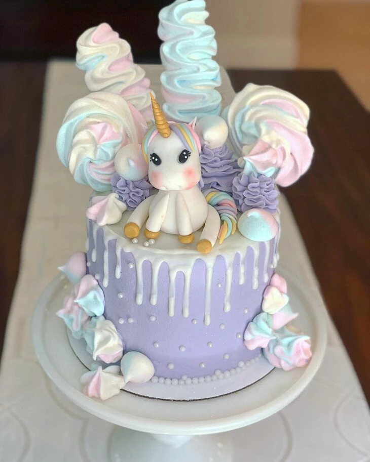 Foto de bolo de unicornio 73 - 76