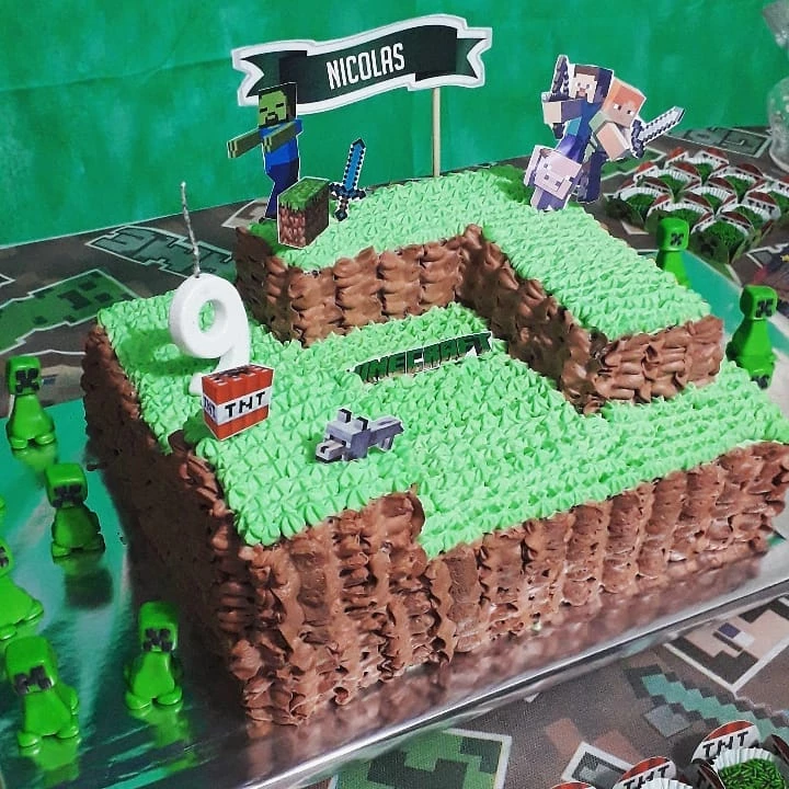 65 Ideias Incríveis de Bolo Minecraft & Passo a Passo para Decorar!