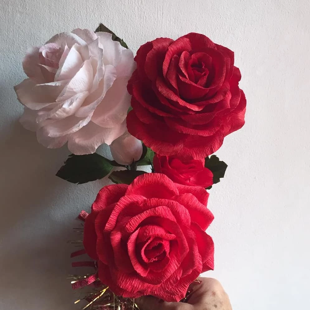Foto de rosas de papel 12 - 15