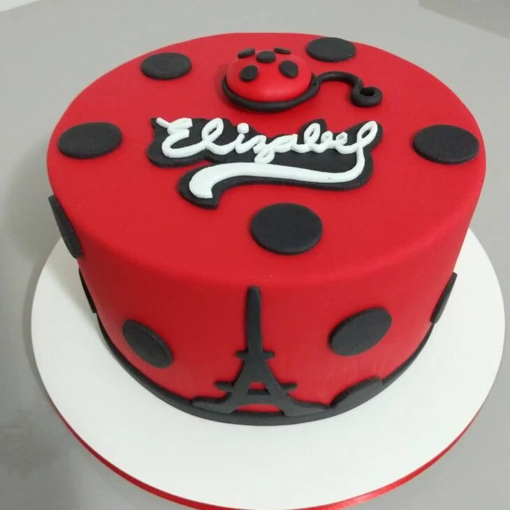 Foto de bolo da ladybug 41 - 41