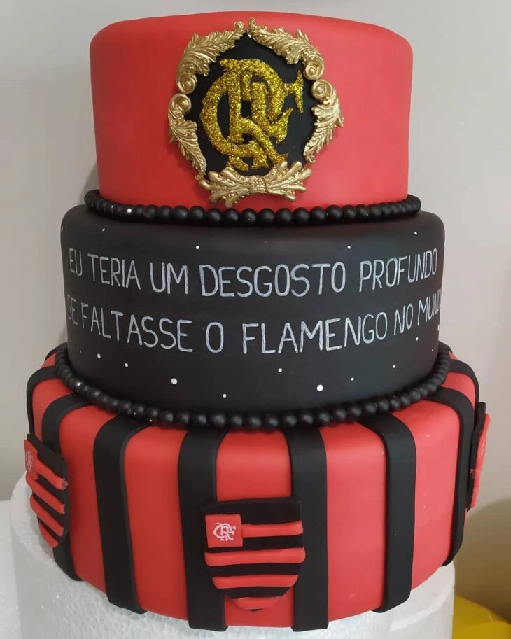 Foto de bolo do flamengo 24 - 28