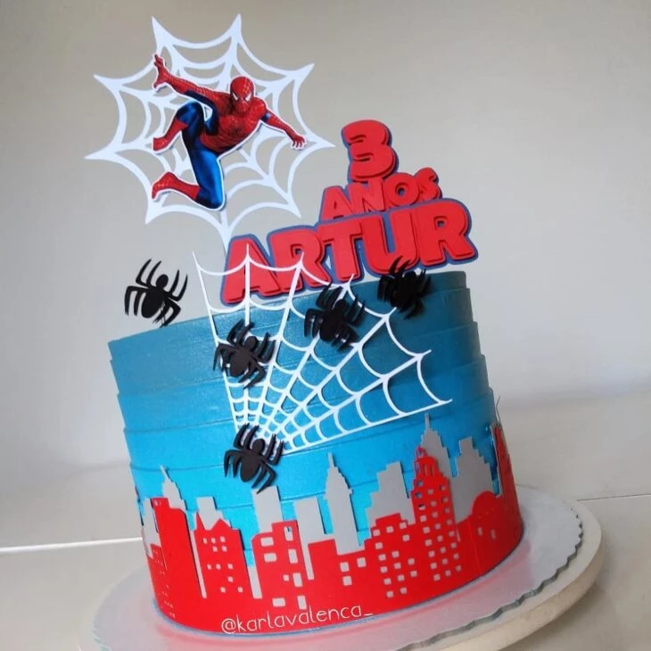 Foto de bolo do homem aranha 10 - 10