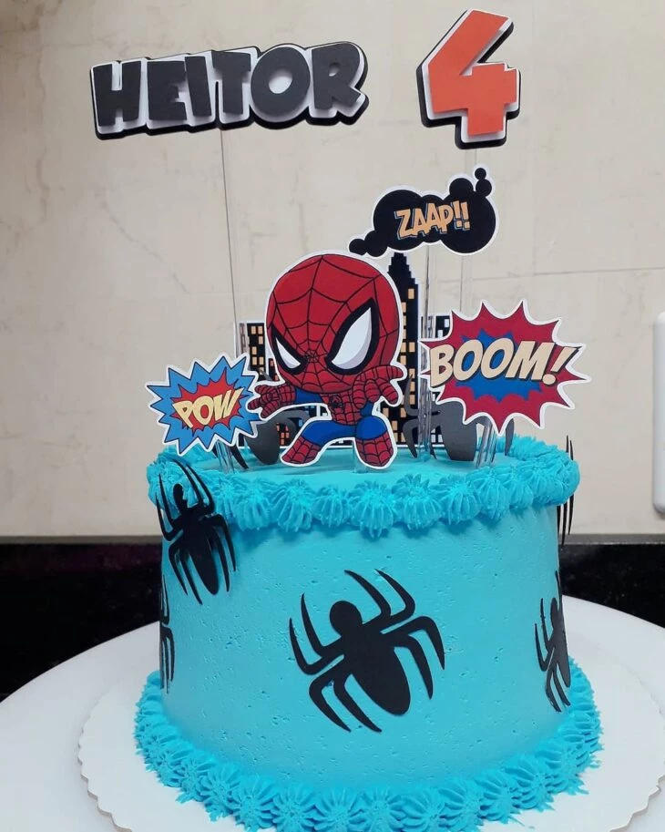 Foto de bolo do homem aranha 14 - 14