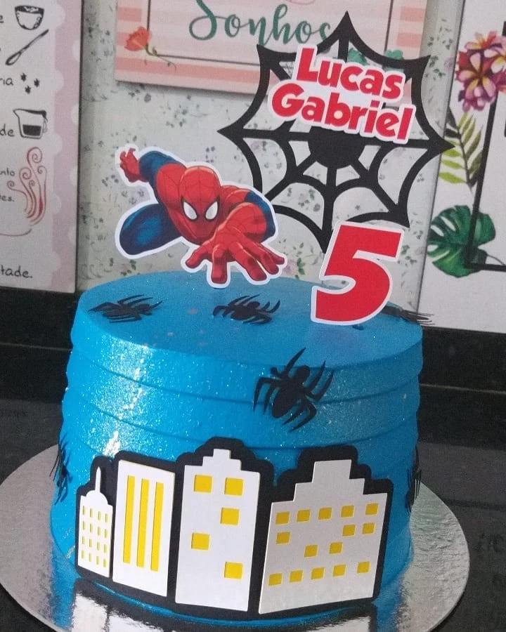 Foto de bolo do homem aranha 31 - 31