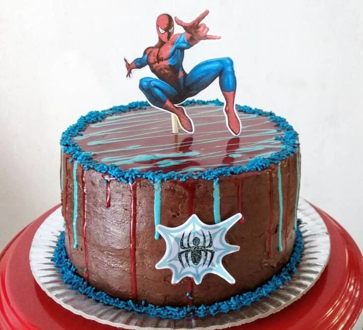 Foto de bolo do homem aranha 40 - 40