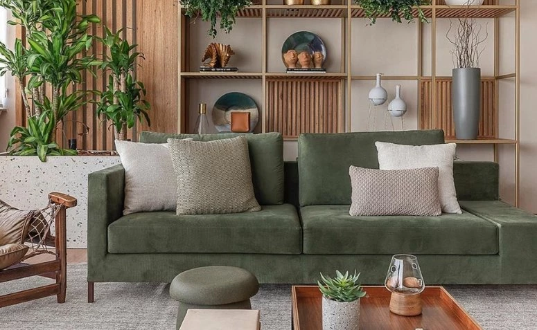 Sofá verde: 35 salas sofisticadas e estilosas com a peça