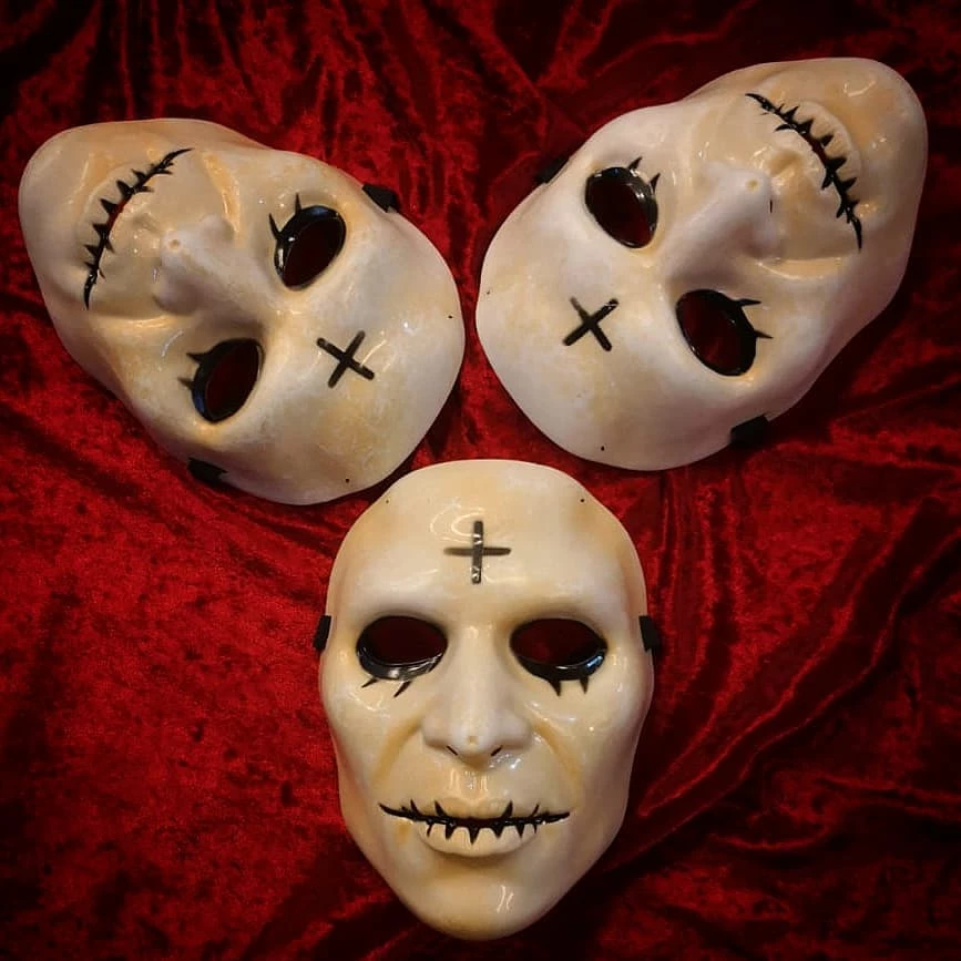 Máscara de Halloween, decoração de festa durável e reutilizável para festa  de maquiagem de carnaval de Halloween, brincadeiras de labirinto de terror  de casa assombrada de Halloween : : Casa