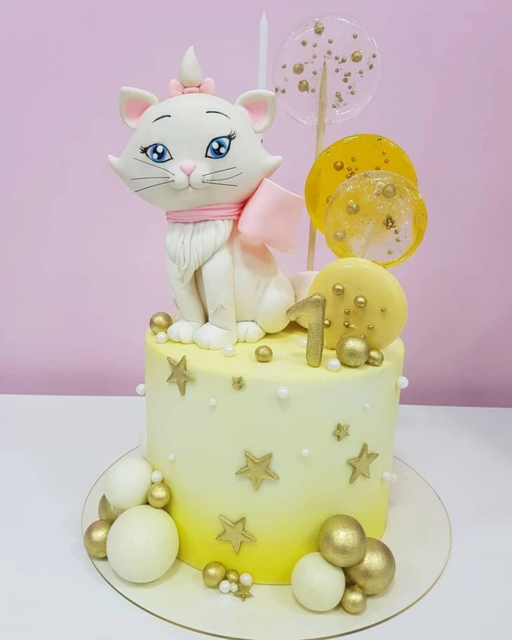 Foto de bolo da gatinha marie 38 - 38