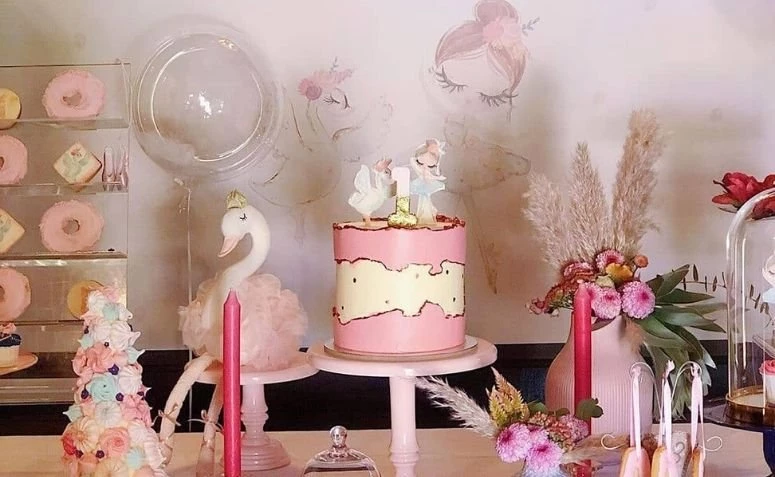Topo de bolo de balé de 6 a 9 anos - bailarina, topo de bolo de  aniversário, festa de aniversário de balé, festa de aniversário de princesa,  festa de aniversário, bolo de