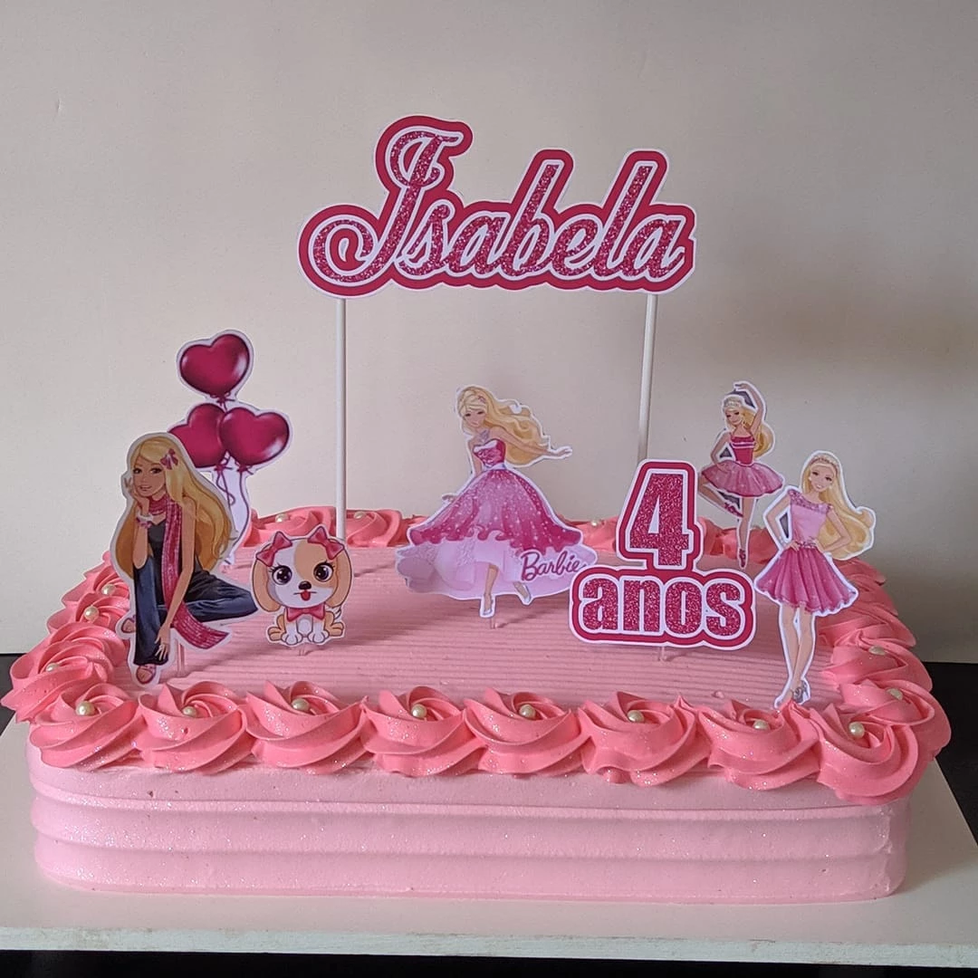 Deia Confeitados - Bolo no tema Barbie Princesa para comemorar os
