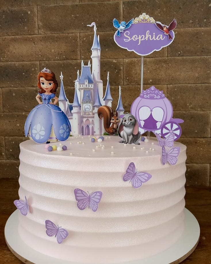 Foto de bolo da princesa sofia 22 - 25
