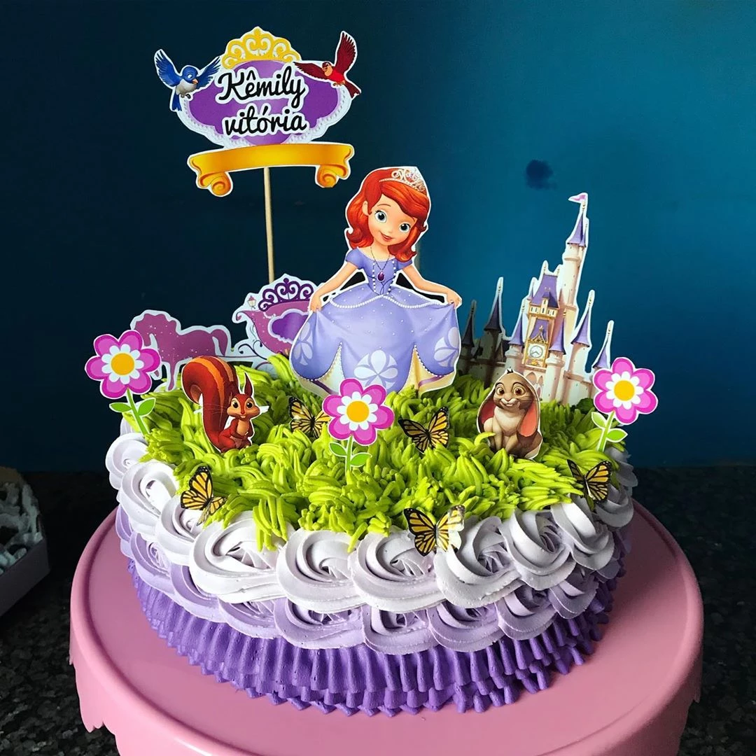 Foto de bolo da princesa sofia 3 - 6