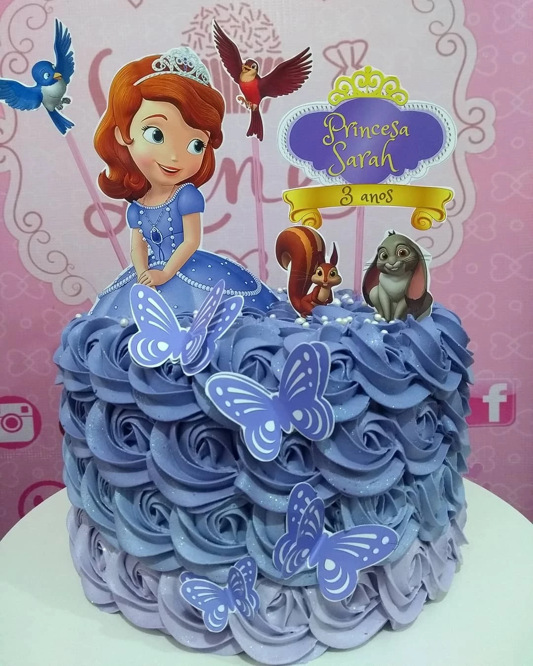 Foto de bolo da princesa sofia 33 - 36
