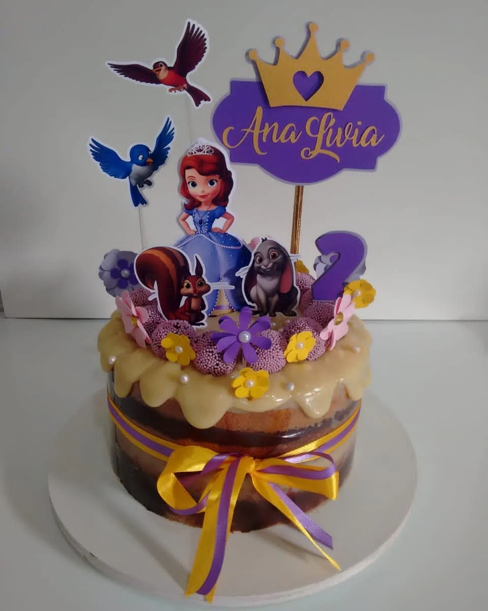 Foto de bolo da princesa sofia 36 - 39