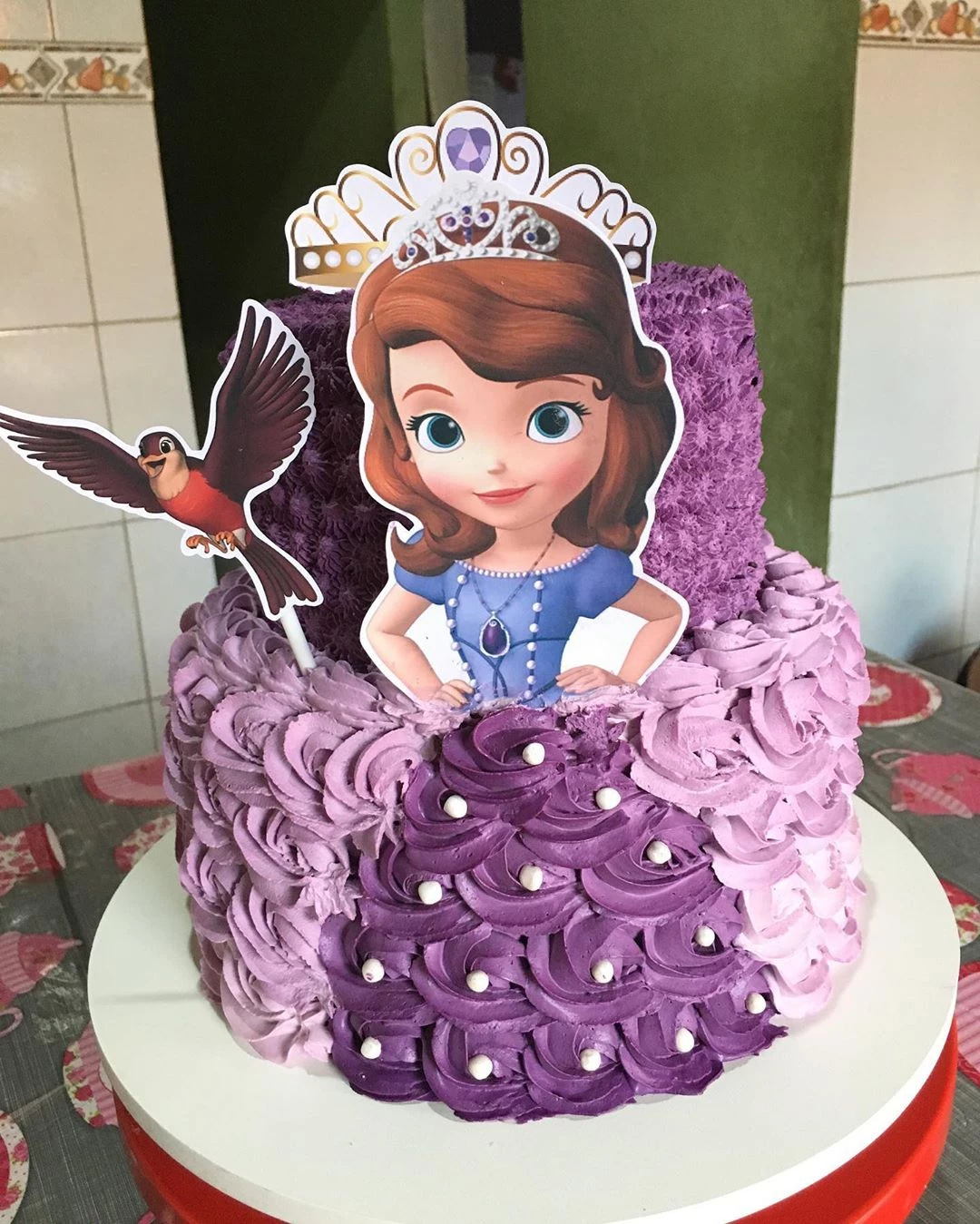 Foto de bolo da princesa sofia 39 - 42