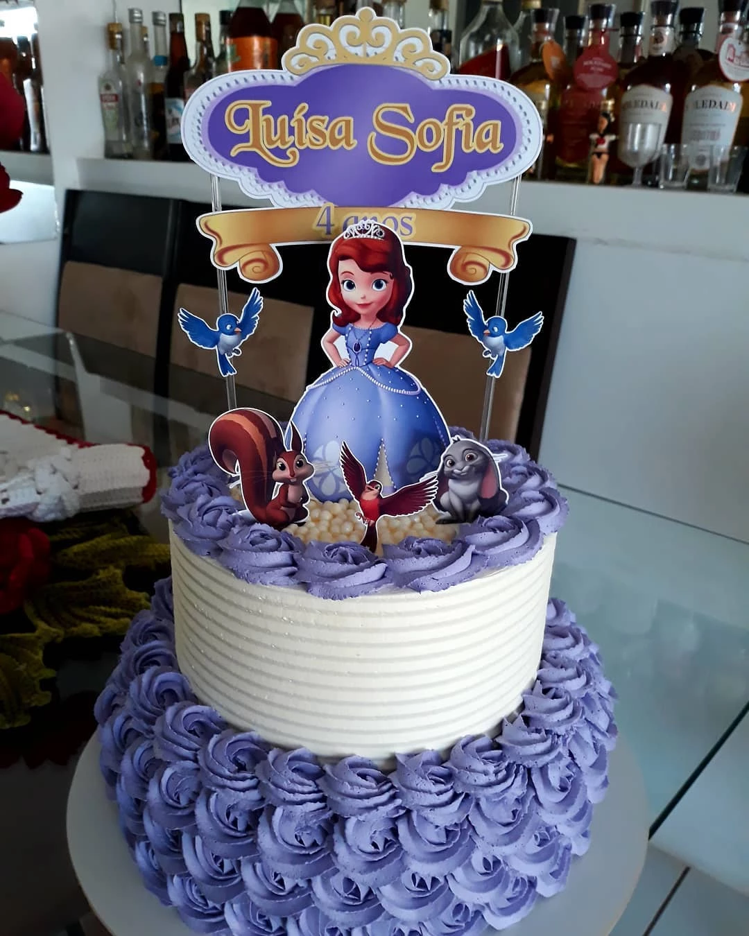 Foto de bolo da princesa sofia 46 - 48