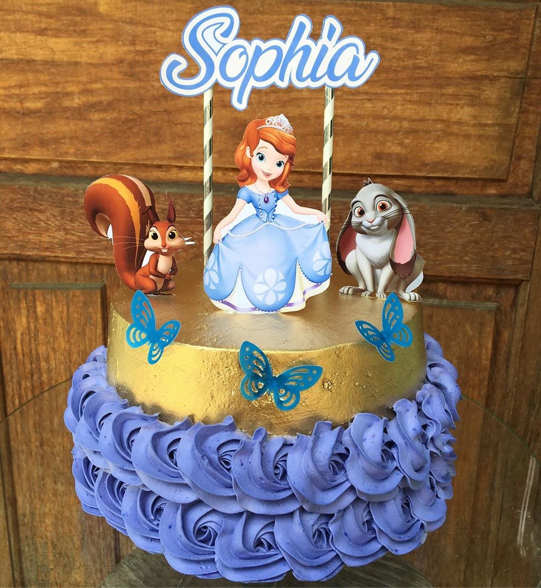 Foto de bolo da princesa sofia 51 - 54