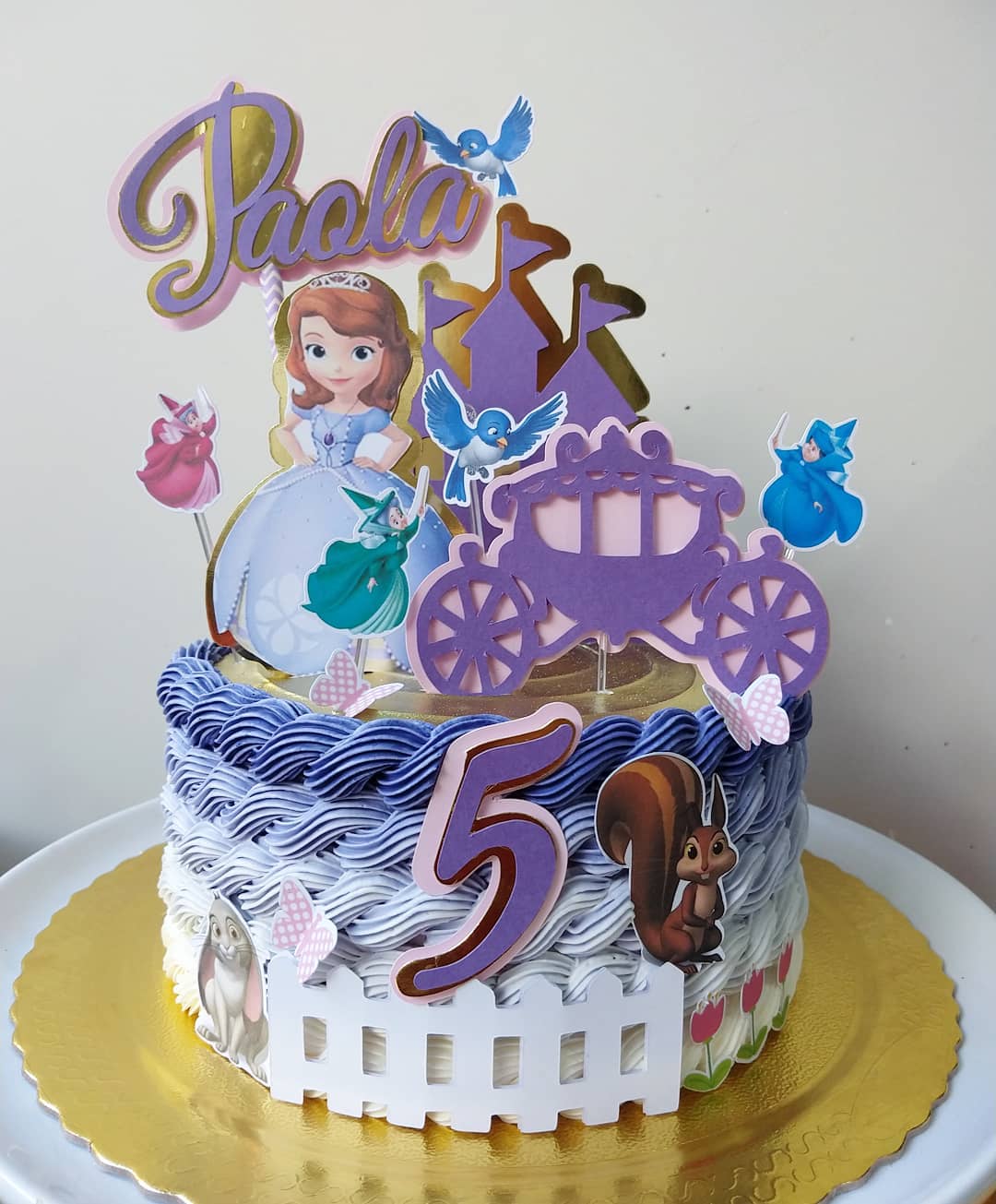 Foto de bolo da princesa sofia 70 - 73