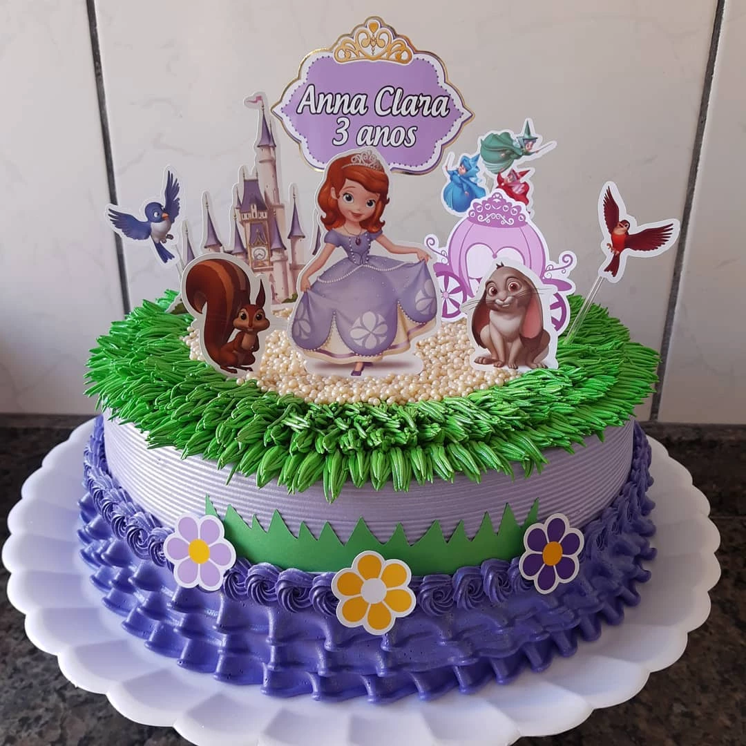 Foto de bolo da princesa sofia 80 - 83