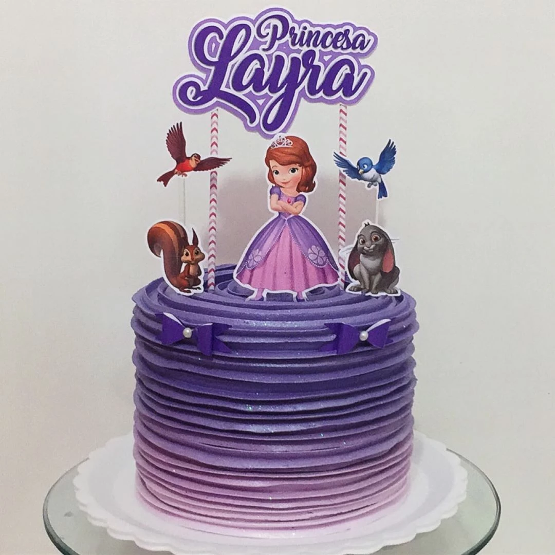 Foto de bolo da princesa sofia 9 - 12