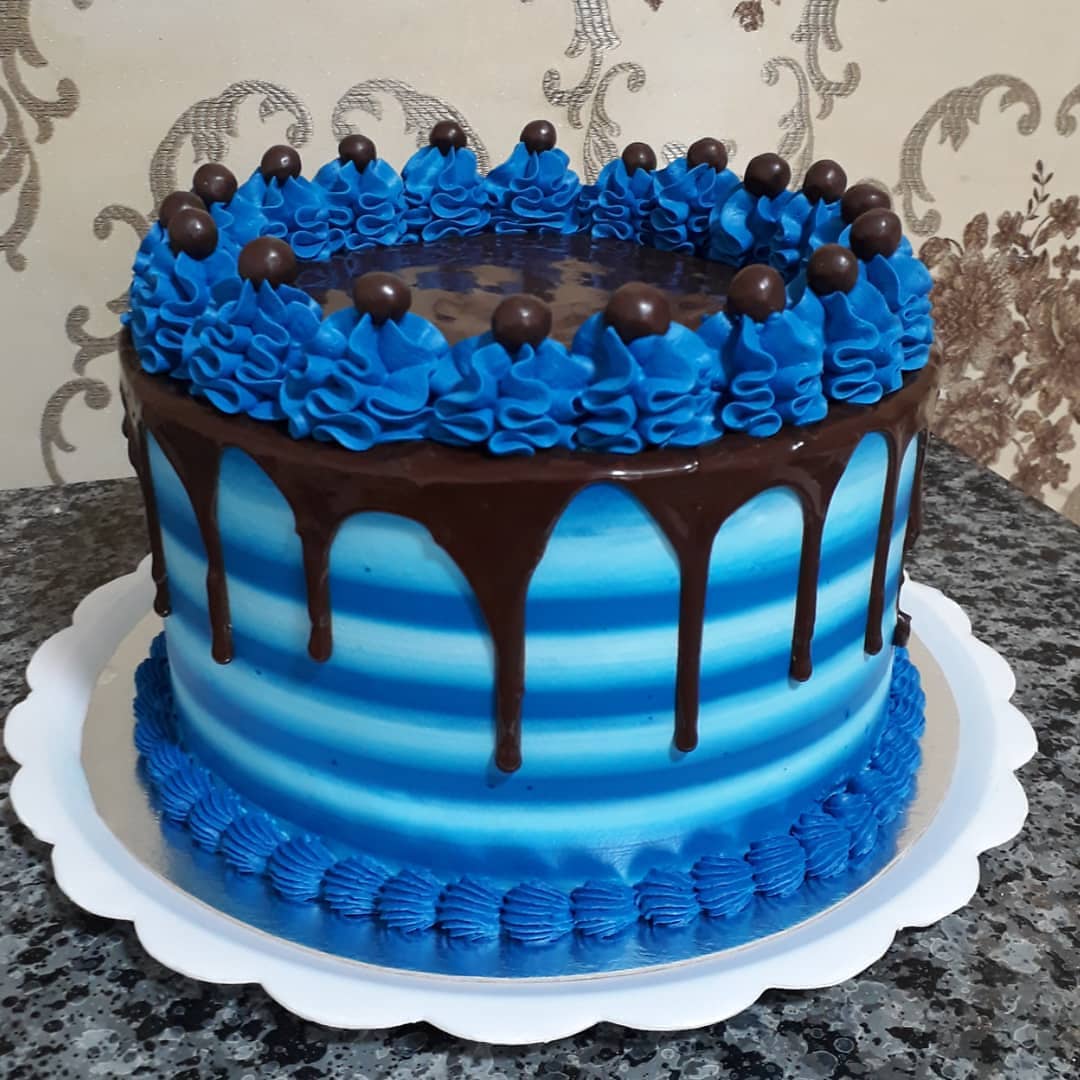 Foto de bolo azul 34 - 34
