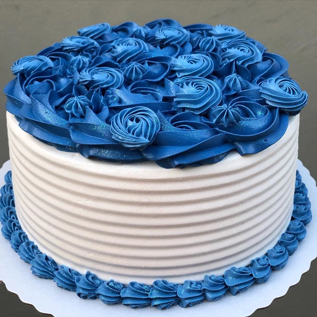Foto de bolo azul 77 - 75