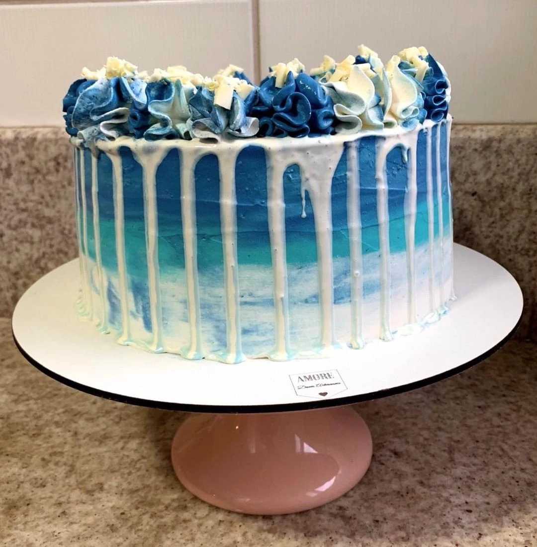 Foto de bolo azul 79 - 79