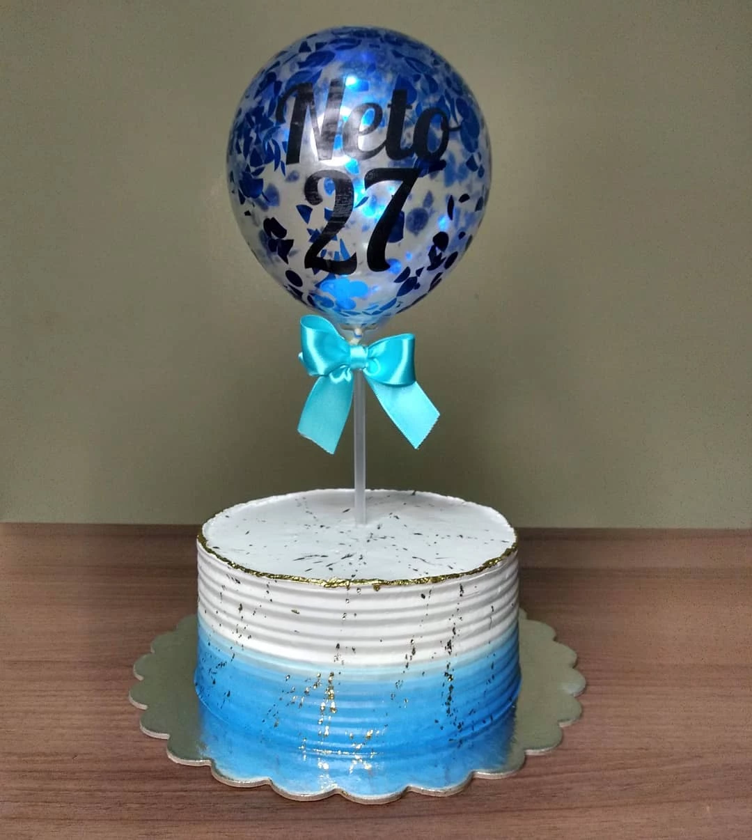 Foto de bolo azul 82 - 82