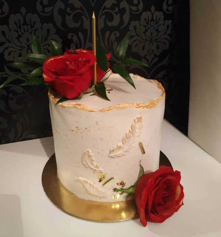 Foto de bolo com flores 106 - 109