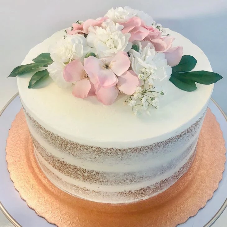 Foto de bolo com flores 13 - 337