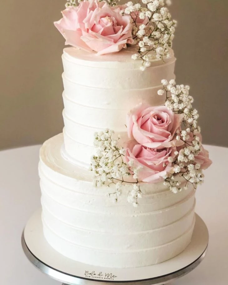 Foto de bolo com flores 16 - 19