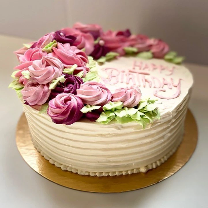 Foto de bolo com flores 24 - 498